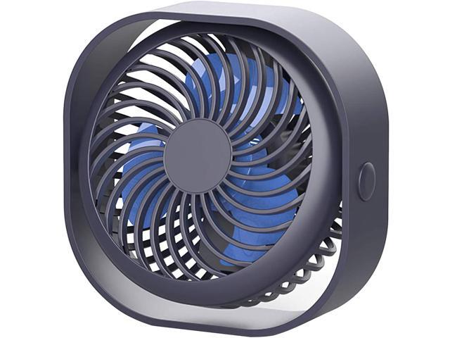 Mini Desk Fan Adjustable Silent Mini USB Desktop Fan Noiseless Rechargeable USB Electric Desk Fan Desk 3 Speed Cooling Fan for School Office