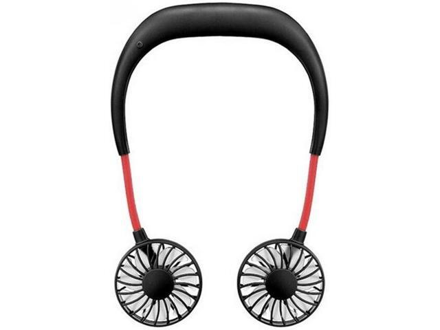 BJ & HH Sports Small USB Portable Neck Mini Fan Gadgets and Battery-Powered 3-Speed Adjustable Fan Suitable for Home Go Out