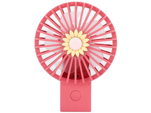 Yencoly Air Cooler 3 Levels of Air Volume Adjustment USB Interface Wear\u2011Resistant Mini Fan Portable Handheld for Outdoor Travel Gifts(red)