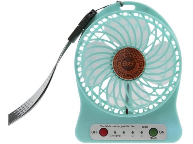 3 Speed Mini Fan Quiet Handheld Desktop Fan Electric Rechargeable Battery/USB Cooling Fan Laptop PC Mute Cooler Table Fan Wall Mountable Cooling