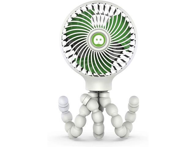 Mini Handheld Stroller Fan Personal Portable Car Seat Baby Fan Flexible Tripod Battery Powered or USB Desk Fan for Baby Room/Outdoor Camping Tent