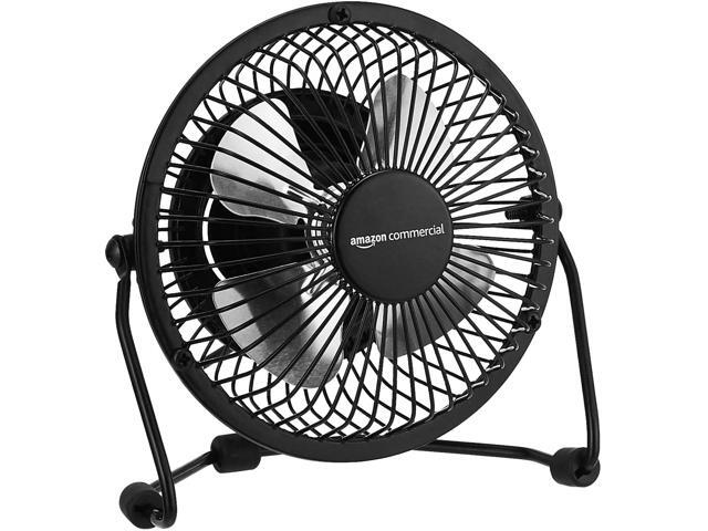 AmazonCommercial 4-Inch Table Fan with Power Adapter and USB Cable