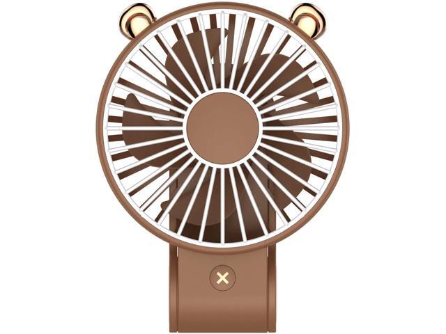 Foldable Handheld Mini Fan USB Rechargeble Table Fan Pocket Fan Strong Wind Small Desktop Fan3 Speeds Portable Cooling Fan USB Powered by Laptop