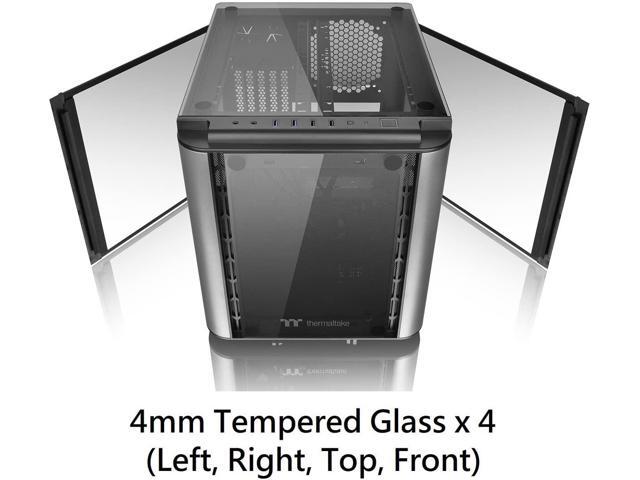 Thermaltake Level 20 VT Tempered Glass Interchangeable Panel DIY LCS Chamber Concept Micro ATX Modular Gaming Computer Case CA-1L2-00S1WN-00