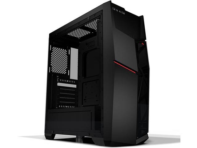 AZZA Golem 221 Midtower Gaming Case with 2x120mm Red LED Fans