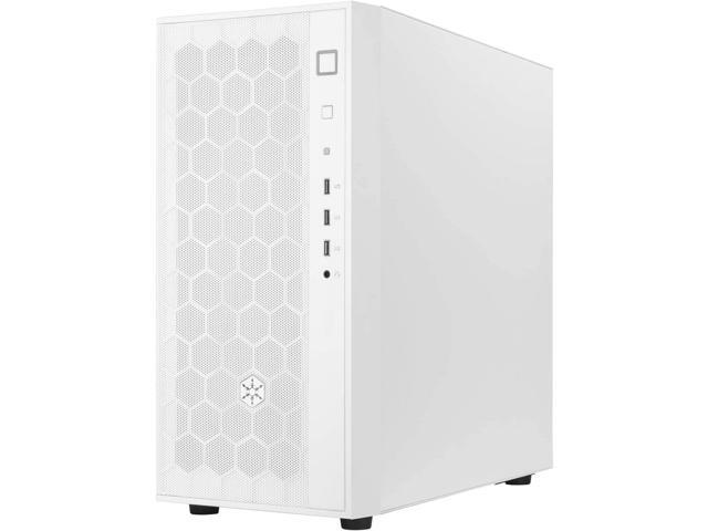 SilverStone Technology FARA R1 White Solid Side Panel Mid-Tower ATX Case with Micro-ATX and Mini-ITX Support SST-FAR1W