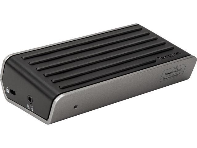 Targus Universal 2K Laptop Docking Station Single 2K or Dual HD Video with Charging Power Audio & 4 USB 30 Ports for PC Mac & Android