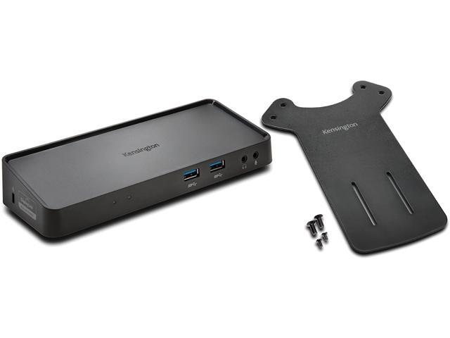 Kensington Universal USB30 Mountable Dual Display Docking Station for Windows Mac and Surface (Dual Video HDMI & DVI / VGA 6 USB Ports Gigabit