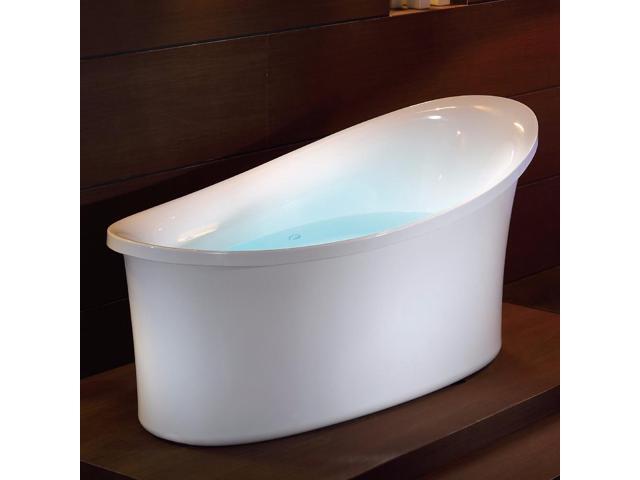 Eago AM1800 6 ft White Free Standing Air Bubble Bathtub