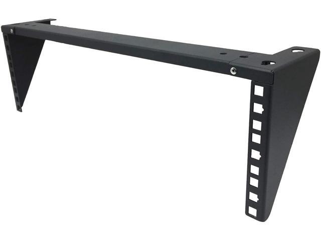 Jingchengmei 3U Lightweight Foldable Wall Mount Patch Panel Bracket - 19 inch Steel Vertical Mounting Bracket for Network and Data Equipment