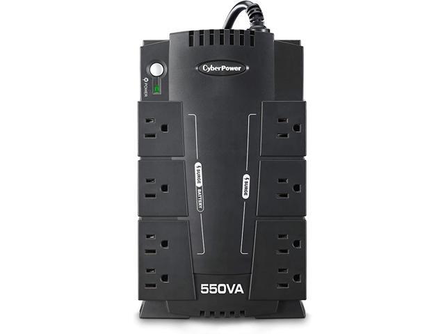CyberPower CP550SLG Standby UPS System 550VA/330W 8 Outlets Compact Black