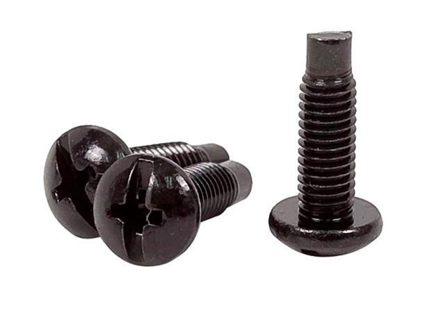 Monoprice 10/32 Screw - Black (50 pcs) For Equipment/Relay Racks