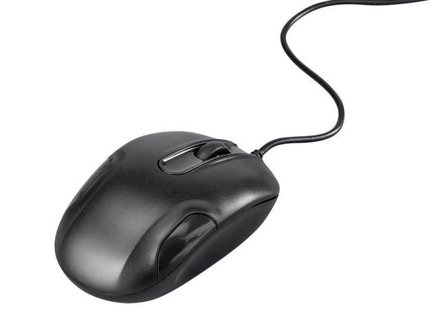Monoprice Basic 1000 dpi Student Mouse - Black Compatible with Chromebooks Windows Mac Ideal for Office Desks Workstations Tables - Workstream