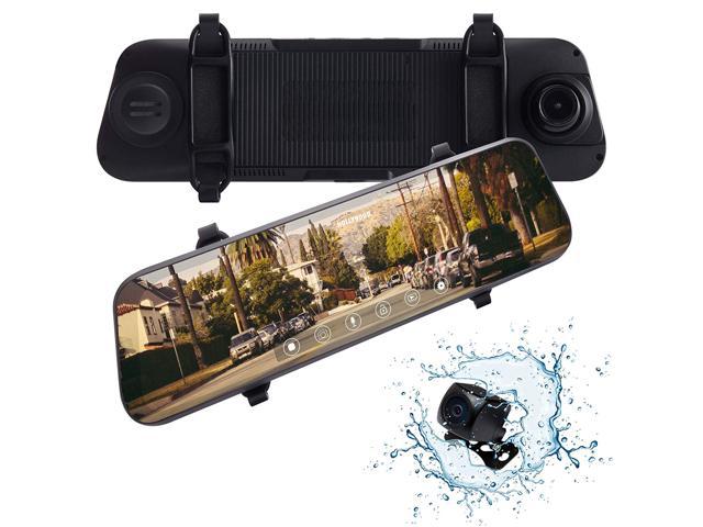 rexing m1 1296p mirror front and rear dash cam