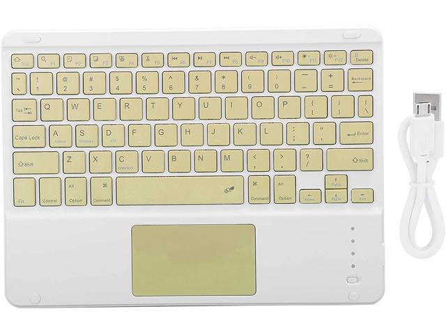 Universal Wireless Bluetooth Keyboard Mobile Phone Computer Keyboard with Touch Rechargeable Ultra-Thin Bluetooth 30 Connection Compatible