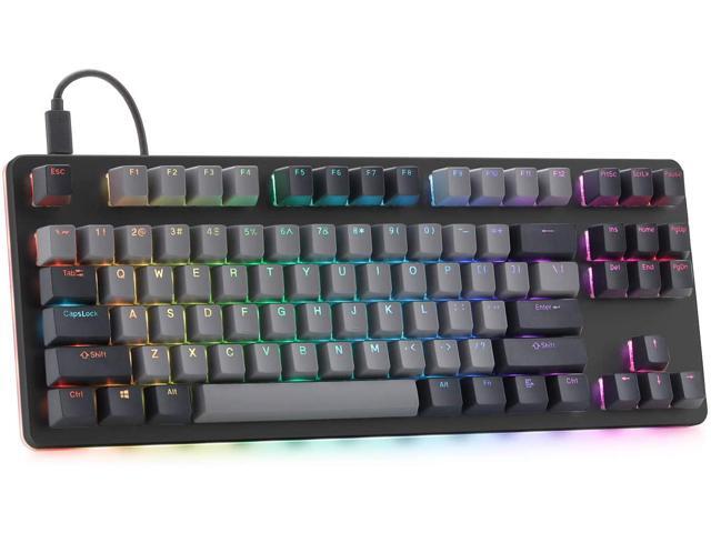 Drop CTRL Mechanical Keyboard - Tenkeyless TKL (87 Key) Gaming Keyboard Hot-Swap Switches Programmable Macros RGB LED Backlighting USB-C