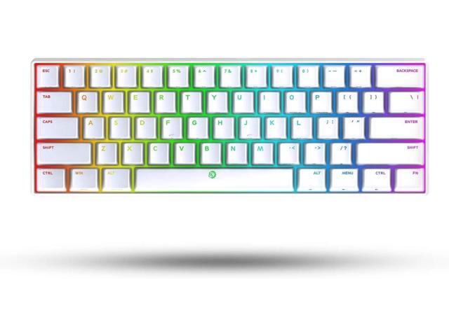DREVO Seer PRO Mini 61-Key Wired/Wireless Bluetooth 51 Mechanical Keyboard RGB Illumination Compatible with Windows/Mac OS/Android/iOS Devices