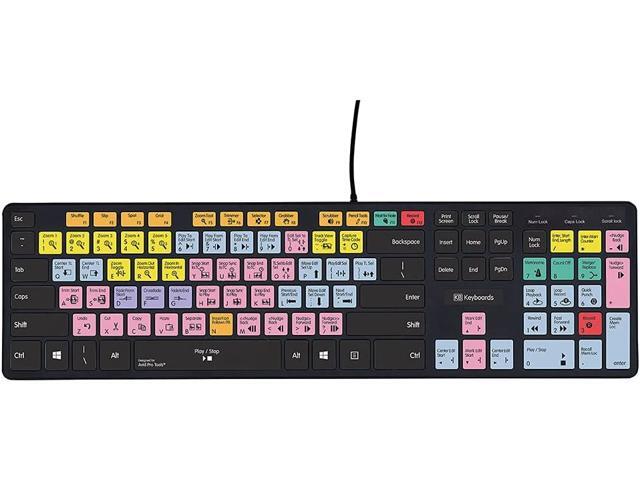 KB Covers Avid Pro Tools Keyboard Editing Keyboard with USB Port Compatible with macOS & Windows