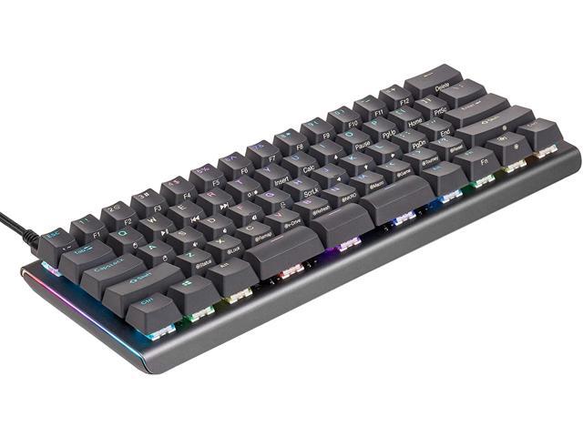 KINESIS Gaming TKO Mechanical Keyboard Limited Edition (60% Layout Optional Split Spacebar Hotswap Double PBT Keycaps Aluminum Construction 8