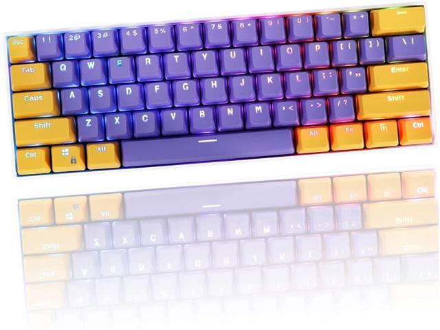 Corn PBT 61 Keycaps 60 Percent OEM Profile Gaming Keycaps Cherry MX RGB Backlit Keycap Set for 60% Mechanical Keyboard Anne Pro