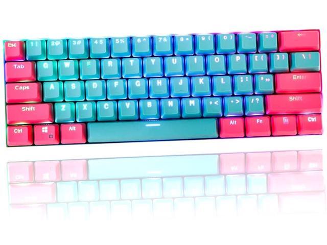 Corn PBT 61 Keycaps 60 Percent OEM Profile Gaming Keycaps Cherry MX RGB Backlit Keycap Set for 60% Mechanical Keyboard Anne Pro