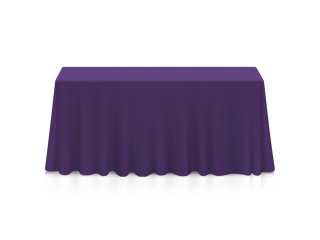 Lann's Linens - 10 Premium 90' x 156' Tablecloths for Wedding / Banquet / Restaurant - Rectangular Polyester Fabric Table Cloth - Purple
