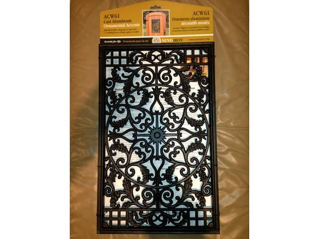 Nuvo Iron Rectangular Decorative Insert For Fencing Gates Home Garden ACW61