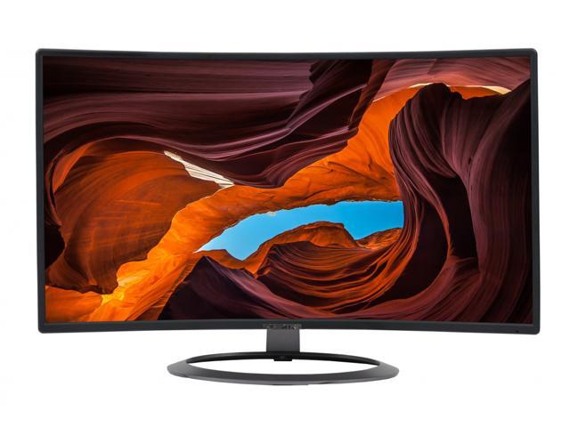 SCEPTRE 27' Curved LED Monitor C278W-1920R Full HD 1080P HDMI DisplayPort VGA Speakers Ultra Thin Brushed Metallic 1800R immersive curvature 2018