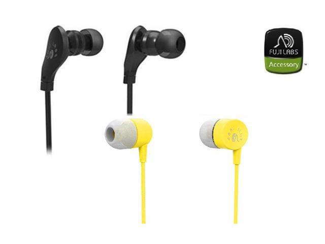 Fuji Labs AUFJ-SQNMS203 AUFJ-SQNMS101 Sonique 2-in-1 Headphones Bundle