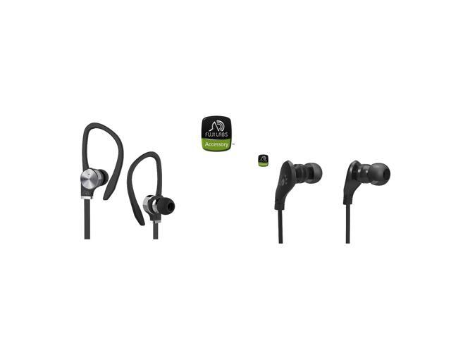 Fuji Labs AUFJ-SQNTS306 AUFJ-SQNMS203 Sonique 2-in-1 Headphones Bundle