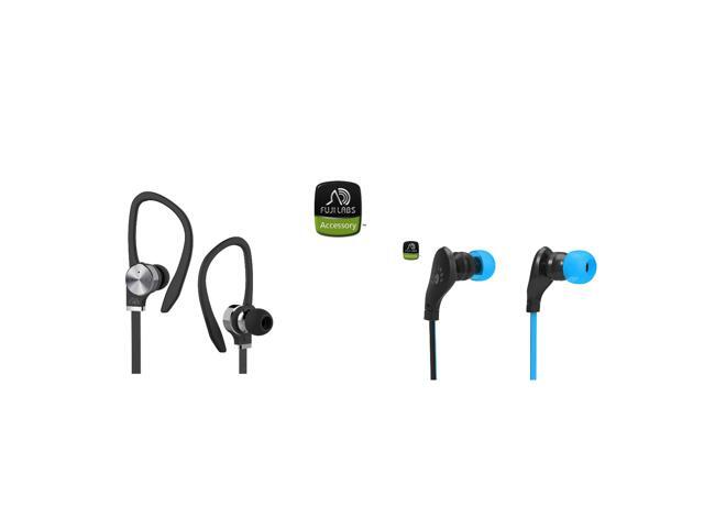 Fuji Labs AUFJ-SQNBS306 AUFJ-SQNMS203 Sonique 2-in-1 Headphones Bundle