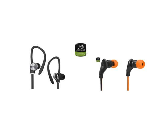 Fuji Labs AUFJ-SQNBS306 AUFJ-SQNMS203 Sonique 2-in-1 Headphones Bundle