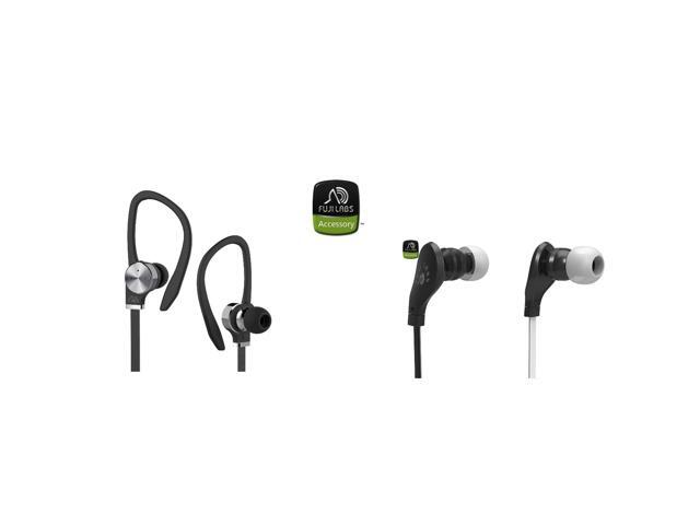 Fuji Labs AUFJ-SQNBS306 AUFJ-SQNMS203 Sonique 2-in-1 Headphones Bundle