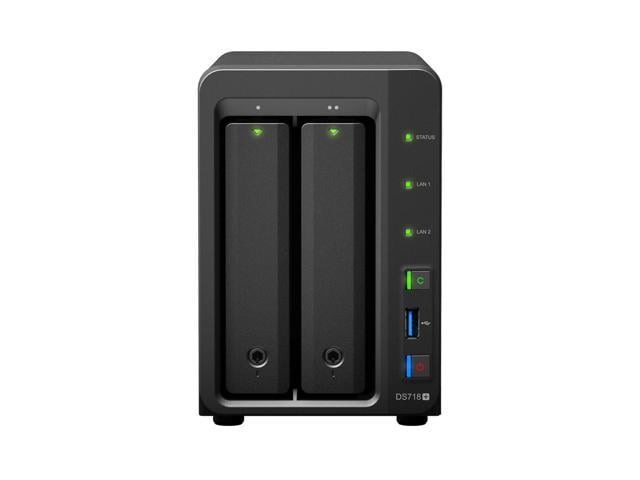 Neweggbusiness Synology Diskstation Ds718 Nas Server For Business With Intel Celeron Cpu 6gb Memory 2tb Ssd Storage Synology Dsm Operating System