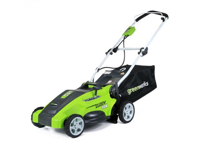 Greenworks 16-Inch 10 Amp Corded Electric Lawn Mower 25142