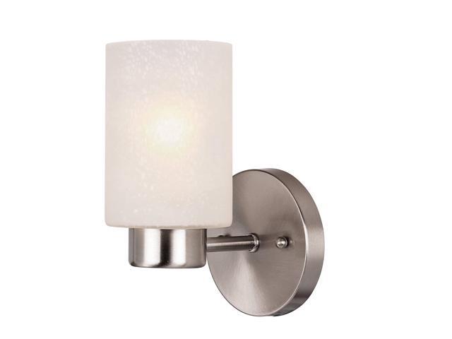 Westinghouse Lighting 6227800 Sylvestre Indoor Wall Fixture Brushed Nickel Finish with Frosted Seeded Glass 1 Bn One Light