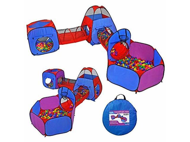 5pc Pop Up Play Tent Tunnels Toy Indoor & amp Outdoor Child Ball Pit Playhouse