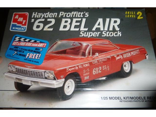 AMT 6760 1962 CHEVY BEL AIR HAYDEN PROFFITT SUPER STOCK Model Car Mountain fs