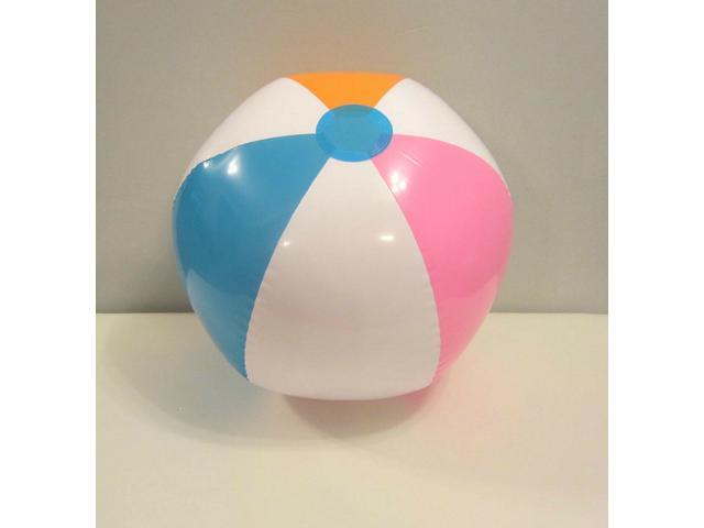 24 NEW LARGE INFLATABLE MULTI COLORED BEACH BALLS POOL BEACHBALL PARTY FAVORS
