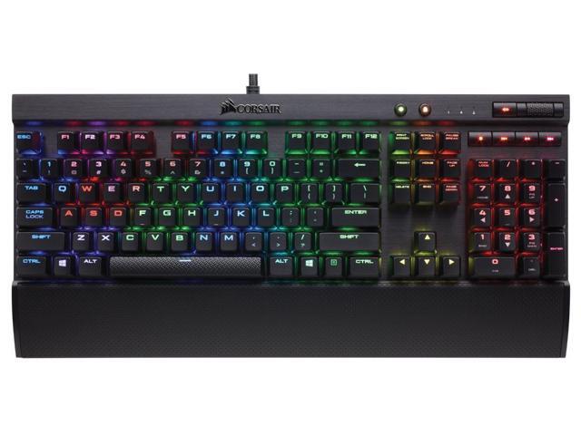 Recertified - Corsair Certified CH-9101014-NA K70 Rapidfire Cherry MX Speed - RGB LED Backlit - Aluminum Frame - Mechanical Gaming Keyboard