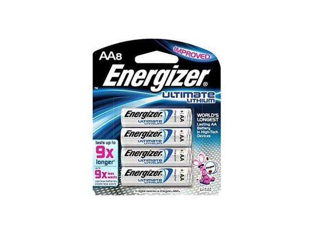 Energizer Ultimate Lithium AA Batteries, Double A Batteries (8 Pack)