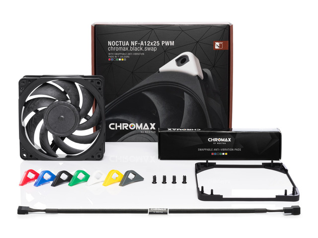 NeweggBusiness - Noctua NF-A12x25 PWM chromax.black.swap, Premium