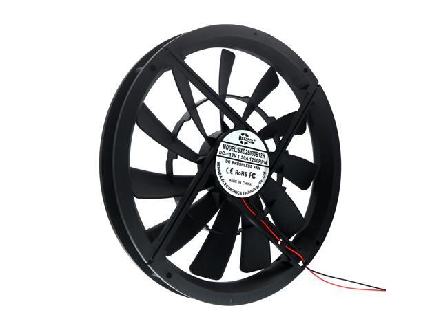SXDOOL 250mm DC 12V Cooling Fan1200 RPM 40DBA molex 4D 25X3 cm for Computer Case Server Quiet Cooler SXD25030B12H