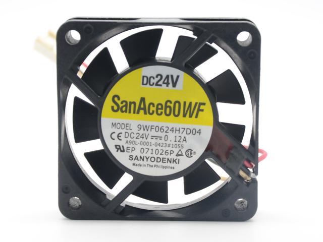 RiblessTach PWM IP68 24VDC Sanyo Denki 9WL0824P4J001 DC Fans 80x25mm