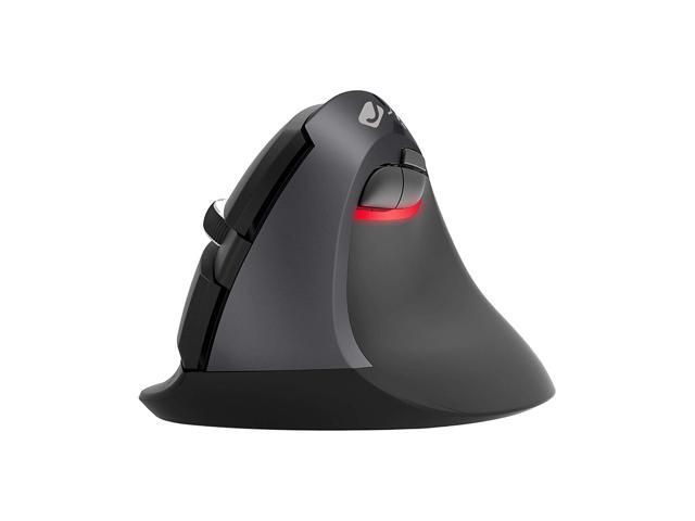 J-Tech Digital Wireless Ergonomic Vertical Mouse with Nano Transceiver 3 DPI Windows Mac Black [V628M-24G]