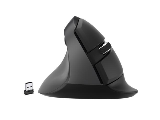 J-Tech Digital V628ML Vertical Wireless Left Hand Ergonomic Gaming Mouse with USB Nano Transceiver 4 DPI for MAC & PC