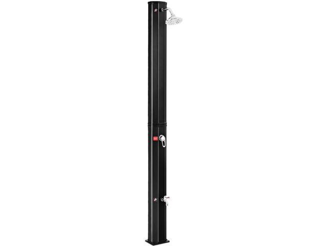 93 Gallon Outdoor Solar Heating Shower 72Ft Adjustable Shower Head W/Base
