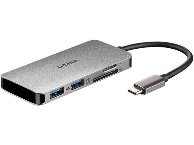 D-Link DUB-M610 6-in-1 USB-C Hub with Power Delivery HDMI 14 2 USB 30 Ports SD/MicroSD Card Reader for MacBook Pro 2016 or Later MacBook Air