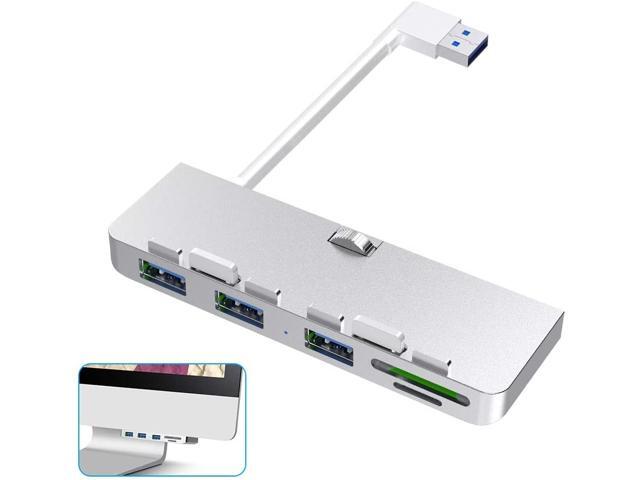 iMac Hub 3-Port USB 30 Hub Adapter Docking Station with Micro SD/ Micro SD Card Reader Rocketek Aluminum iMac Hub Adapter USB-30 Clamp Hub Pro