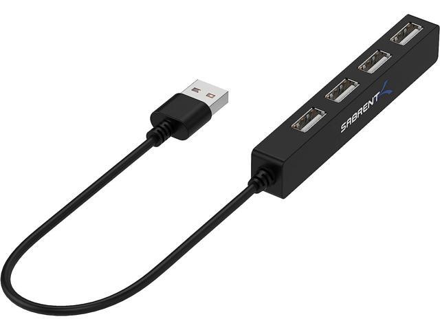 Sabrent 4 Port Portable USB 20 Hub (95' Cable) for Ultra Book MacBook Air Windows 8 Tablet PC (HB-MCRM)